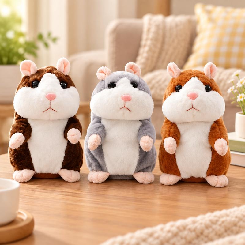 đč Pratsam hamsterknuffel â upprepar det du sĂ€ger (15 cm) â 3 fĂ€rger + julutgĂ„va âšđ