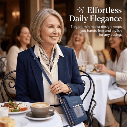 👜📱Enkel och elegant crossbody-plånbok för damer med plats för mobiltelefon och pekskärm