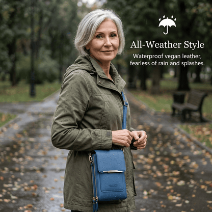 👜📱Enkel och elegant crossbody-plånbok för damer med plats för mobiltelefon och pekskärm