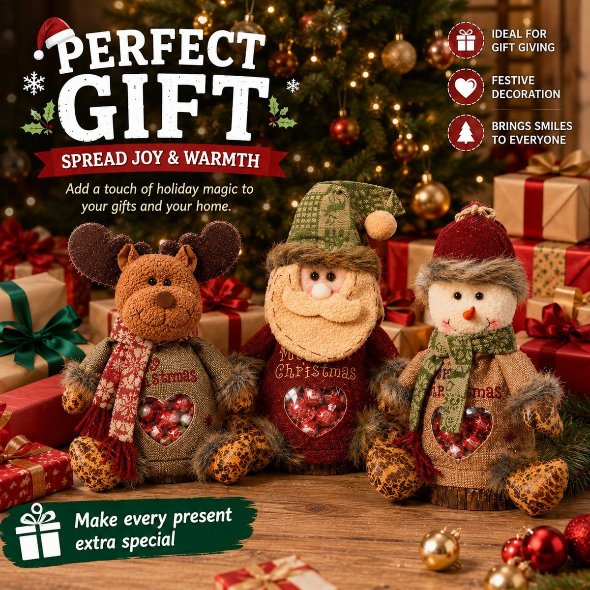 🎄🎅 Fyll den med julstämning — Kollektion med festliga presentpåsar