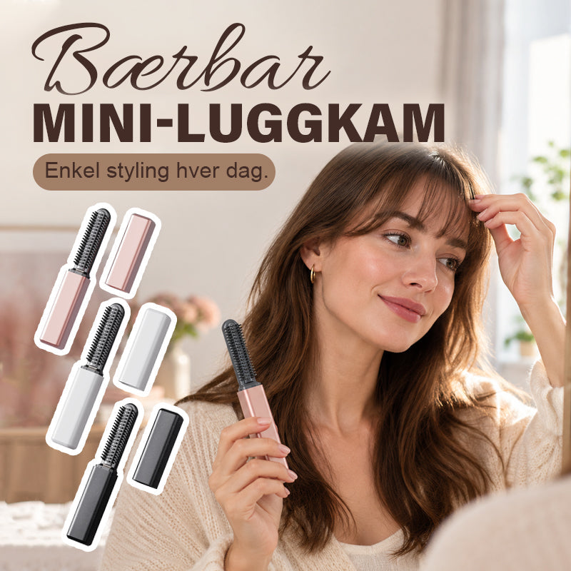 Mini portabel elektrisk locktång för lugg💇‍♀️✨