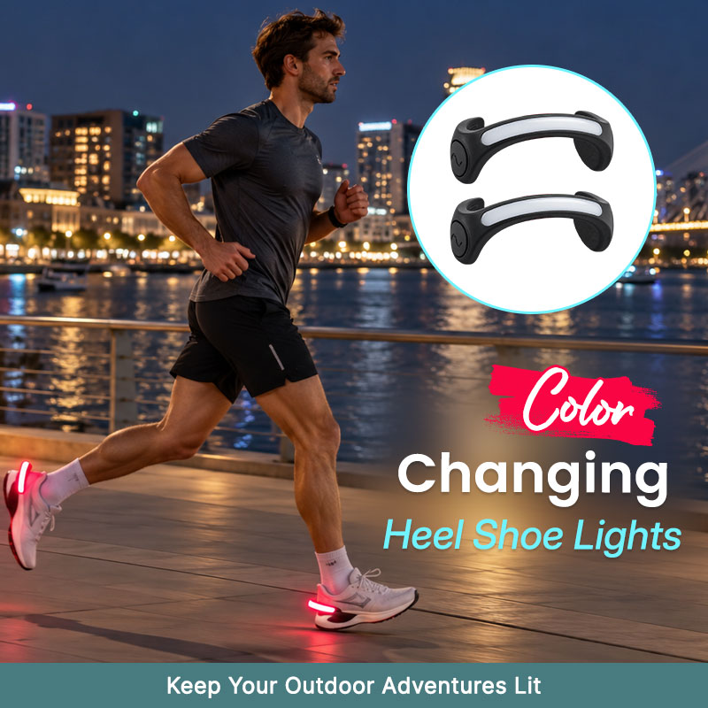 🏃‍♂️💡 LED-hälbelysning för skor – synlighetsljus för löpning och promenader