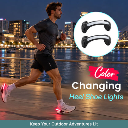 🏃‍♂️💡 LED-hälbelysning för skor – synlighetsljus för löpning och promenader