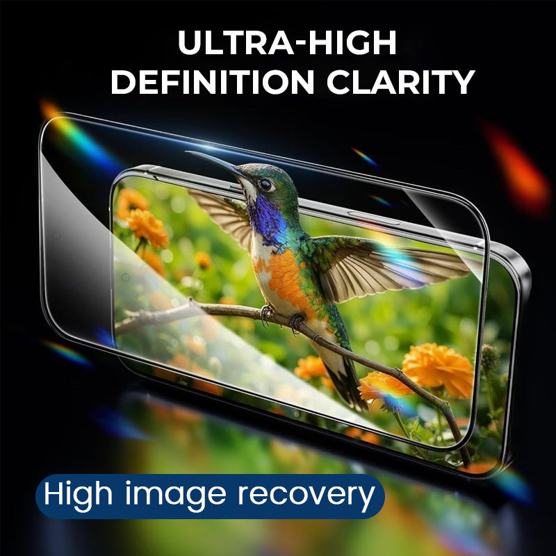 📱✨ Rödschimmer sekretesshärdat glasskärmsskydd för iPhone