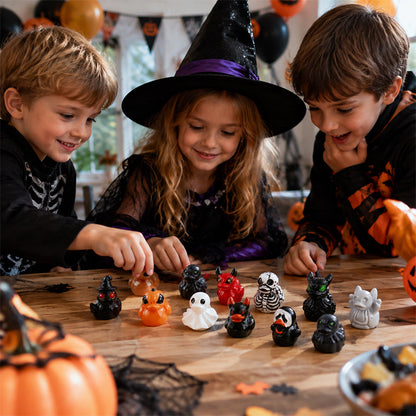 🎃🐤 Mini-ankor i harts till Halloween – 12 läskiga motiv