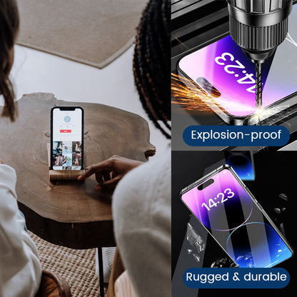 📱✨ Rödschimmer sekretesshärdat glasskärmsskydd för iPhone