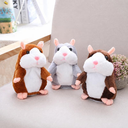 🐹 Pratsam hamsterknuffel – upprepar det du säger (15 cm) – 3 färger + julutgåva ✨🎄