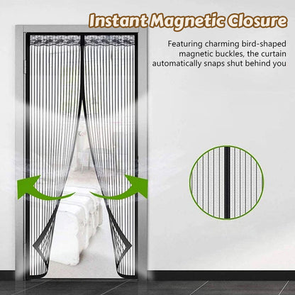 🦟 Håll skadedjur borta – installeras på 2 minuter! Dörrgardinen av magnetiskt nät! 🚪✨