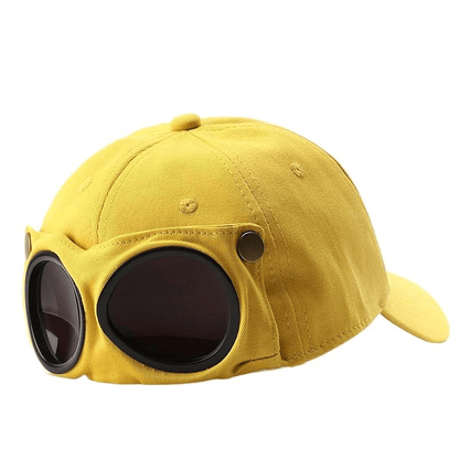 🤣 Baseballkeps i aviatorstil — unika fack för solglasögon och vintage-detaljer i metall! 🧢✨