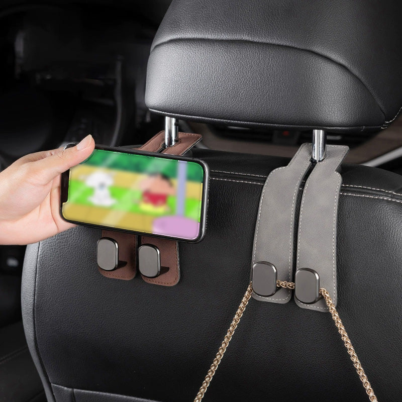 🚗🔩 Bilhållare med dubbla krokar – bärkraft 5 kg, håller ordning i bilen