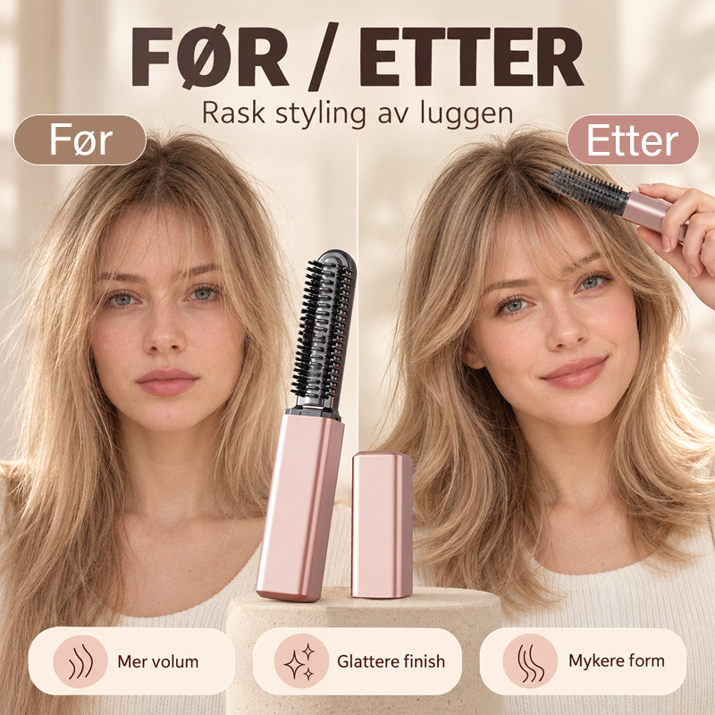 Mini portabel elektrisk locktång för lugg💇‍♀️✨