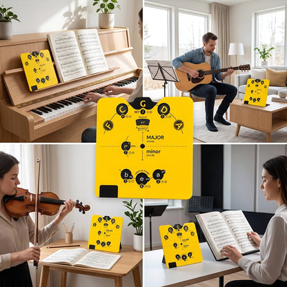 🎵 Circle of Fifths – set med hjul för musikteori: Ett visuellt verktyg för ackord och låtskrivning! ✨