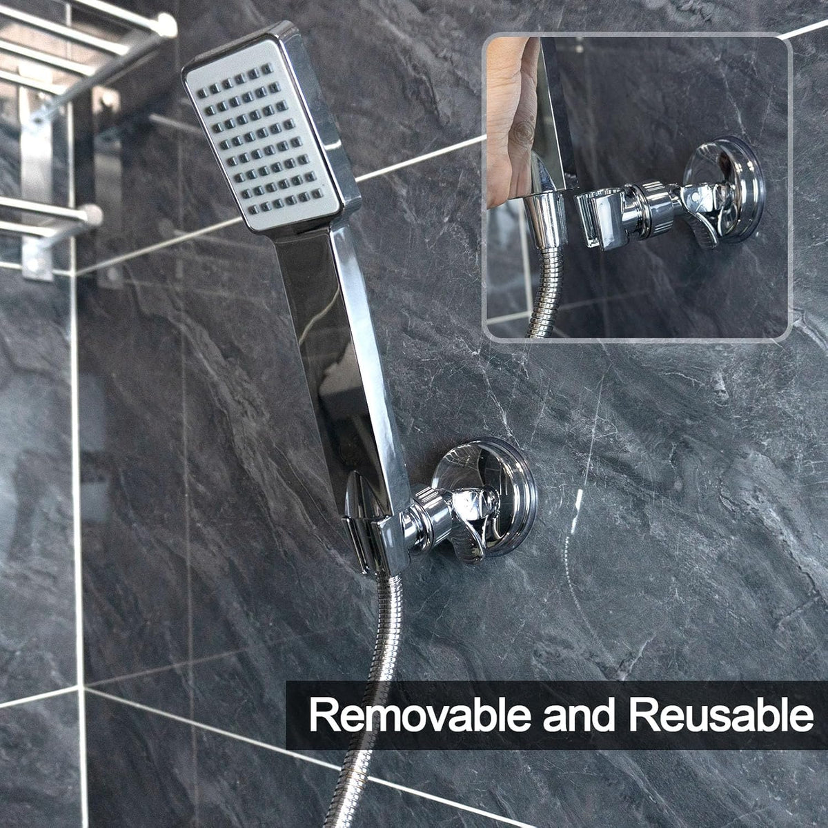 Placera ditt duschhuvud precis där du vill ha det – utan att behöva borra! 🚿✨