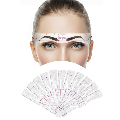✨💕 12 Shapes, One Perfect Brow — Eyebrow Stencil Kit