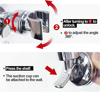 Placera ditt duschhuvud precis där du vill ha det – utan att behöva borra! 🚿✨