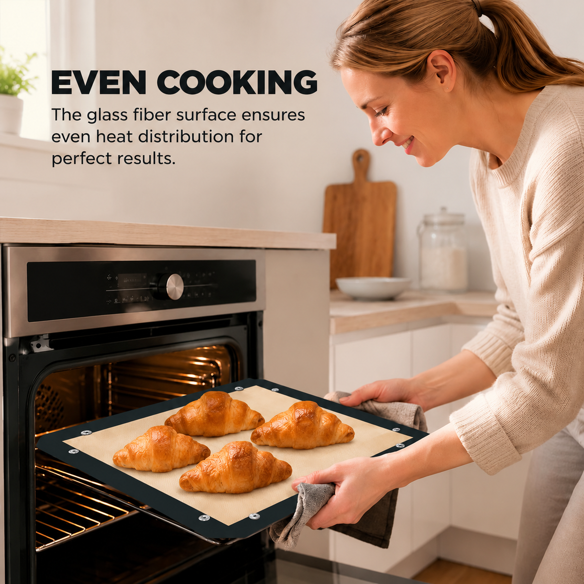 🥐 Bakmatta med tryckknappar – enkel att forma och återanvända