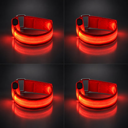 LED-benremmar för häst – 4-pack | Knappcellsbatteri för nattridning ✨