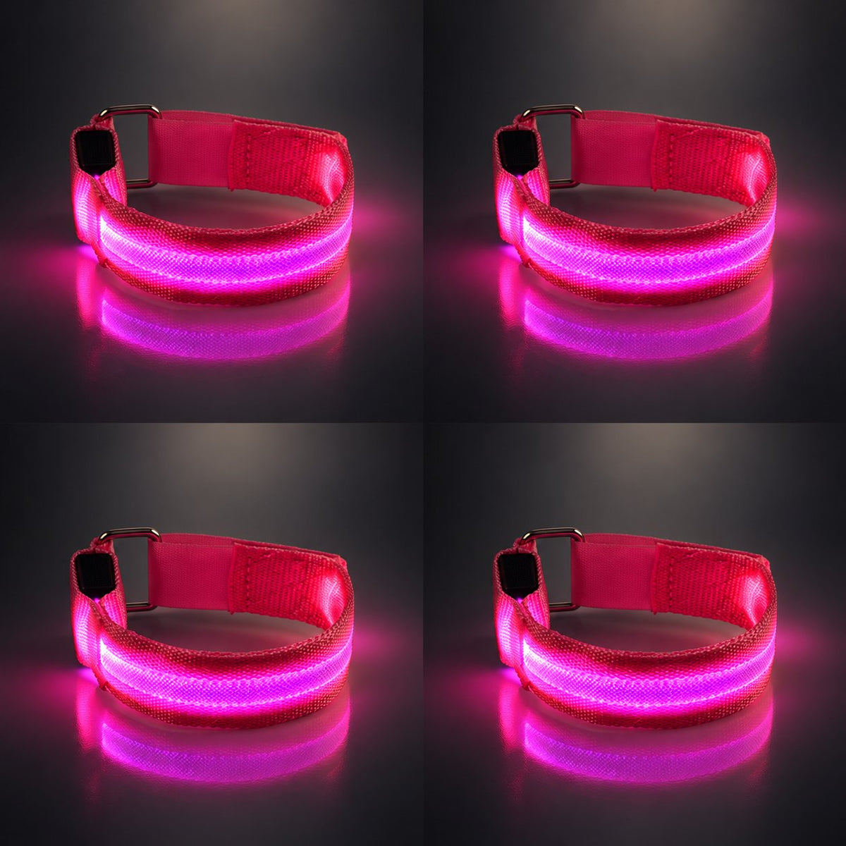 LED-benremmar för häst – 4-pack | Knappcellsbatteri för nattridning ✨