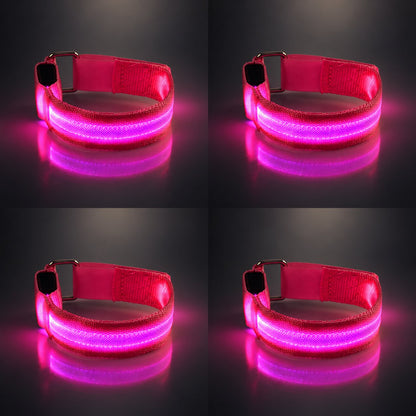 LED-benremmar för häst – 4-pack | Knappcellsbatteri för nattridning ✨