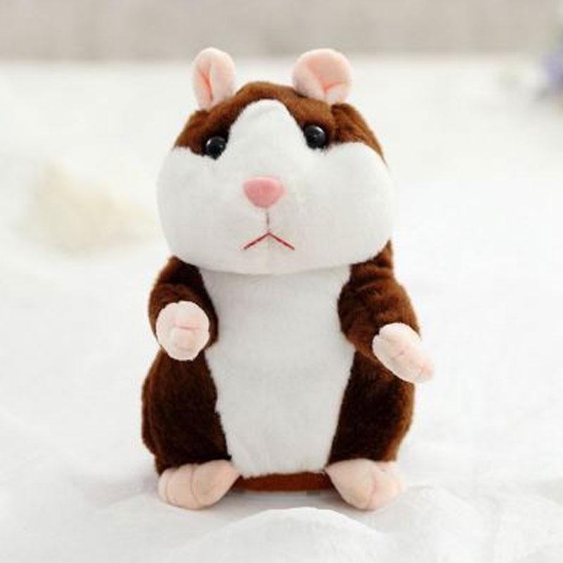 🐹 Pratsam hamsterknuffel – upprepar det du säger (15 cm) – 3 färger + julutgåva ✨🎄