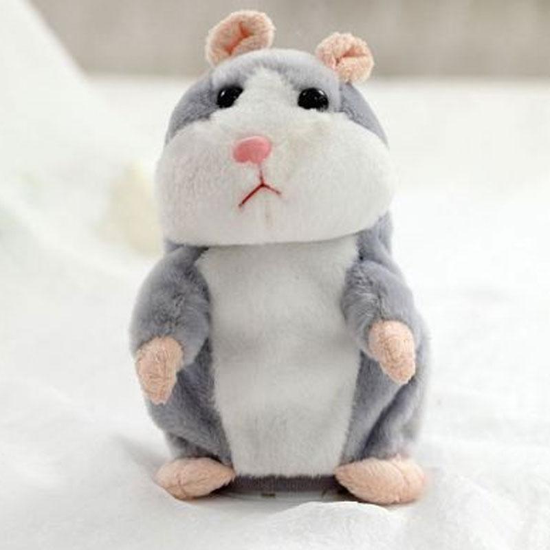 🐹 Pratsam hamsterknuffel – upprepar det du säger (15 cm) – 3 färger + julutgåva ✨🎄